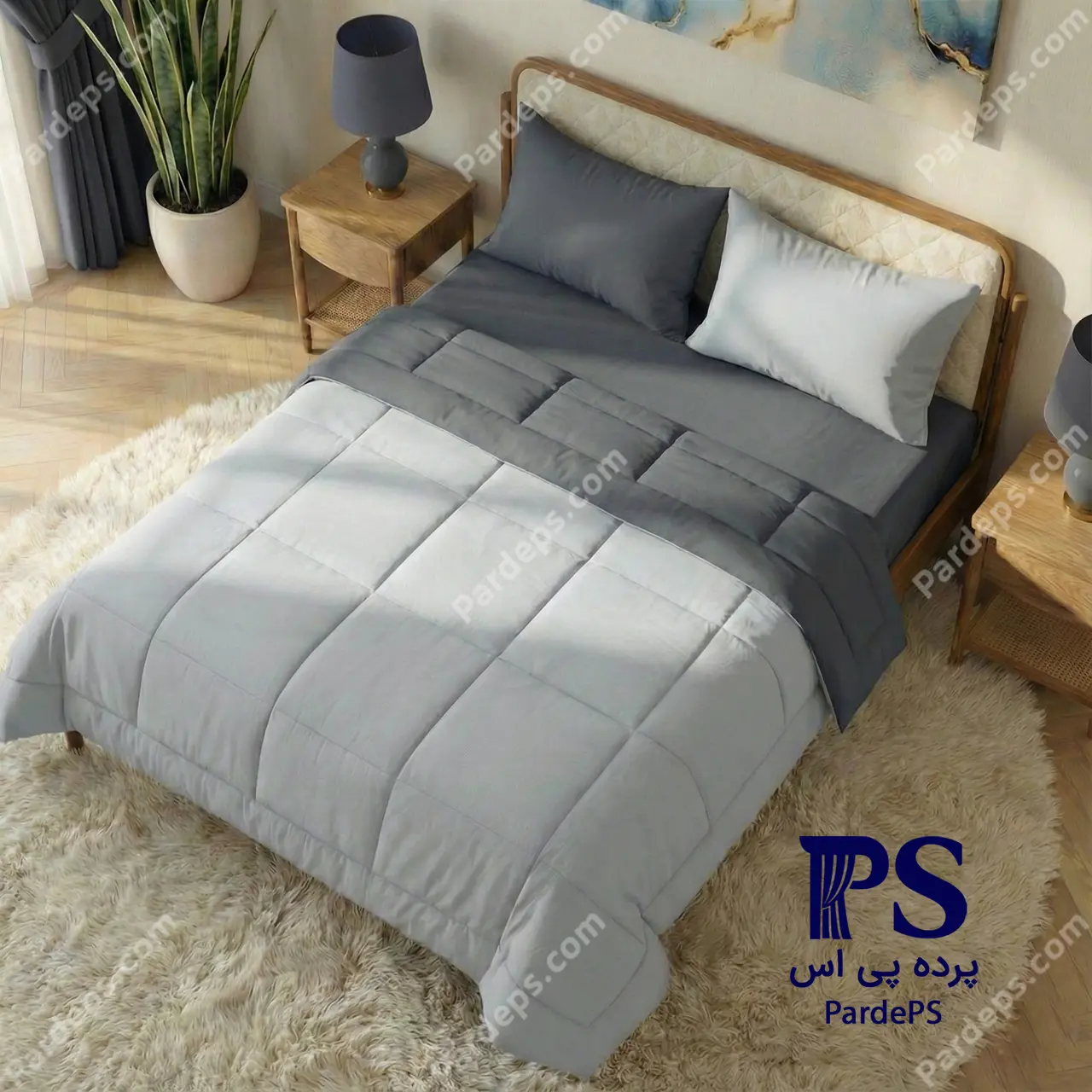 ok-01 روتختی ساده طوسی تیره
