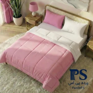 روتختی ساده دو رنگ سفید صورتی