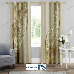 پرده طرح گل